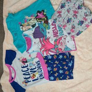 Girls clothes lot size 7/8 shirt dress pjs